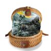 Natural Woven Rattan Shell Bag (2)