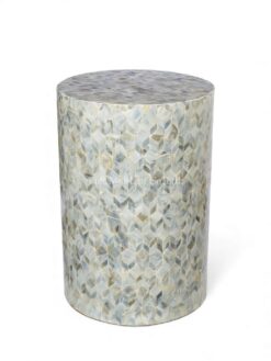 Ocean Inspired Mother Of Pearl Stool (2)