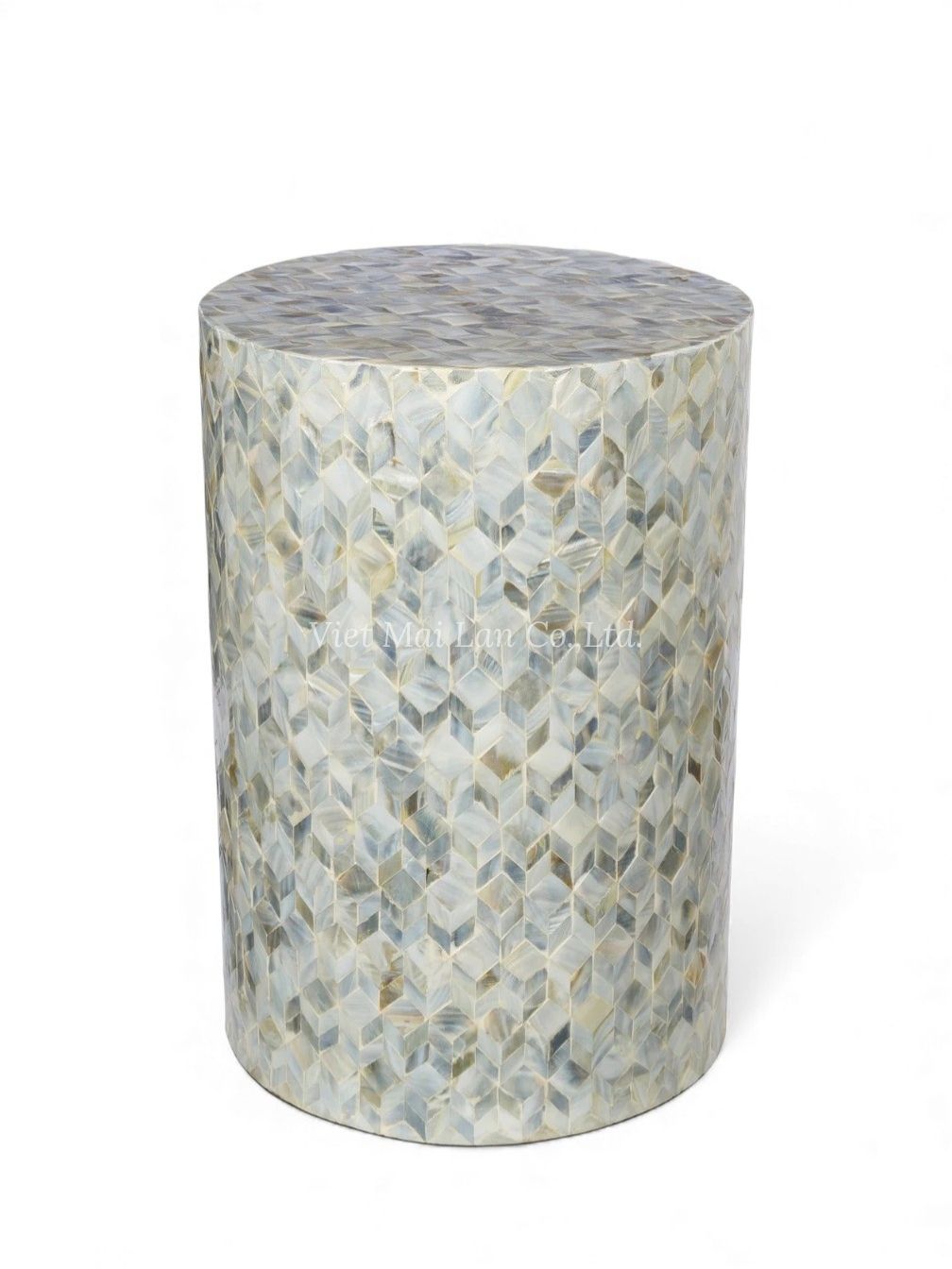Ocean Inspired Mother Of Pearl Stool (2)