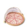 Pink Floral Shell Food Cover (1)