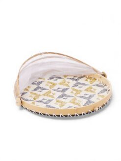 Round Shell Food Cover With Seagrass (2)