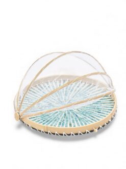 Rustic Blue Shell Food Cover