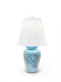 Blue Mop Shell Table Lamps (1)