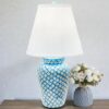 Blue Mop Shell Table Lamps (2)