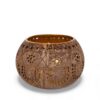 Coconut Candle Holder With Lacquer Inside (3)