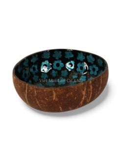 Dark Blue Mother Of Pearl Coconut Bowl (1)
