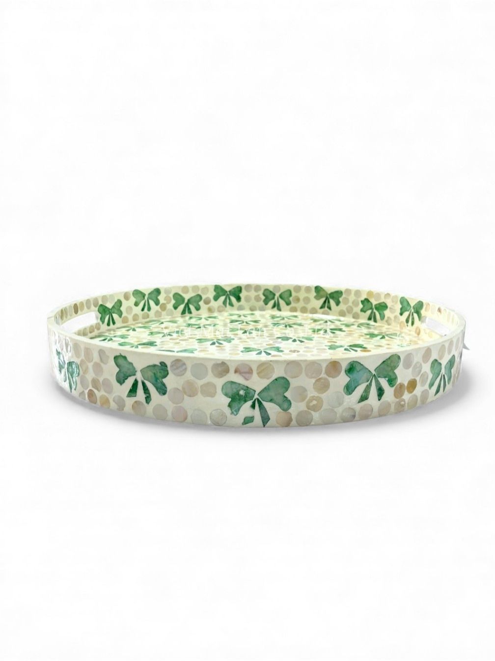 Decorative Bow Mother Of Pearl Serving Tray (3)