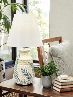 Decorative Mop Shell Table Lamps (2)