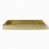 Elegant Rectangular Gold Leaf Lacquer Tray (1)
