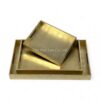 Elegant Rectangular Gold Leaf Lacquer Tray (5)