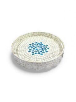 Elegant Wavy Mother Of Pearl Serving Tray (3)