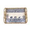 Elephant Pattern Mother Of Pearl Tray (1)