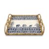 Elephant Pattern Mother Of Pearl Tray (3)