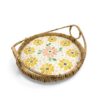 Floral Mother Of Pearl Tray With Water Hyacinth (5)