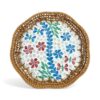Floral Rattan Mother Of Pearl Tray (1)