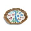 Floral Rattan Mother Of Pearl Tray (2)