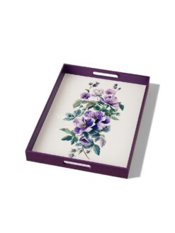 Flower Bloom Lacquer Tray (1)