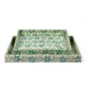 Flower Pattern Mother Of Pearl Serving Tray (3)