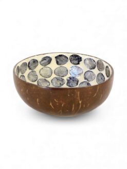 Glossy Black Mother Of Pearl Coconut Bowl (2)