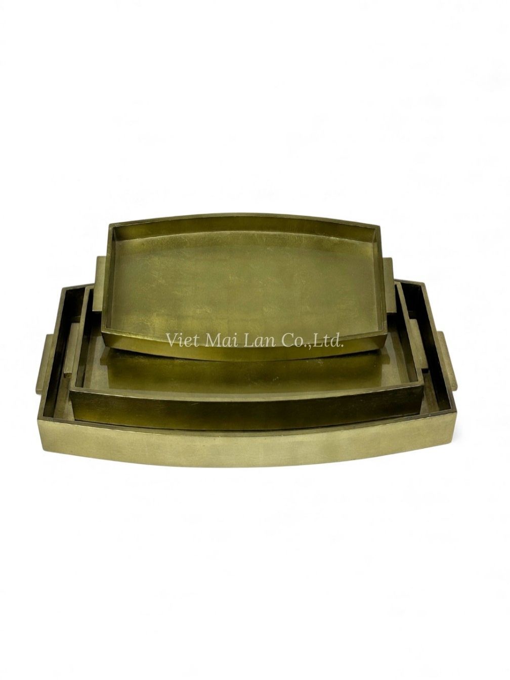 Gold Leaf Gloss Lacquer Tray (1)