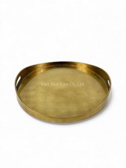 Golden Round Lacquer Tray (3)