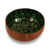 Green Floral Mother Of Pearl Coconut Bowl (2)