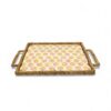 Handcrafted Mother Of Pearl Tray With Water Hyacinth (1)