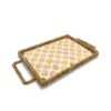 Handcrafted Mother Of Pearl Tray With Water Hyacinth (2)