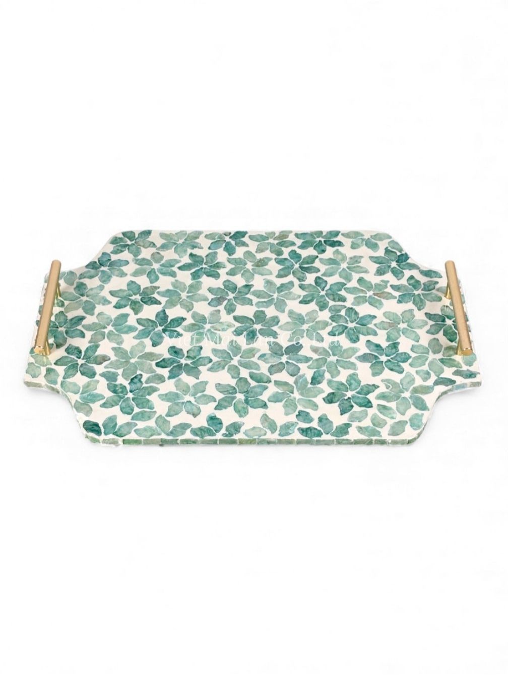 Handled Mother Of Pearl Serving Tray (2)