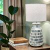 Handmade Mop Shell Table Lamps (2)