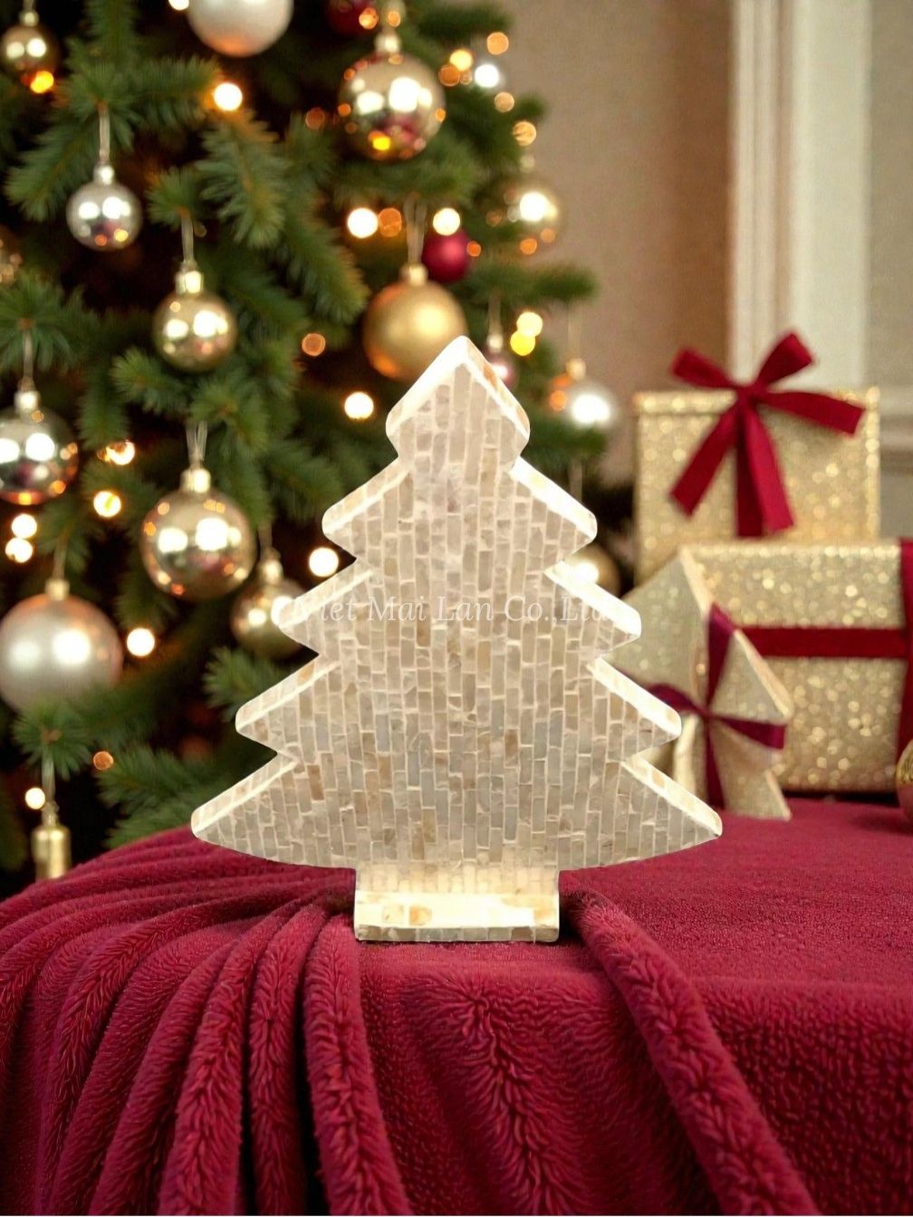 Handmade Mother Of Pearl Christmas Tree (1)