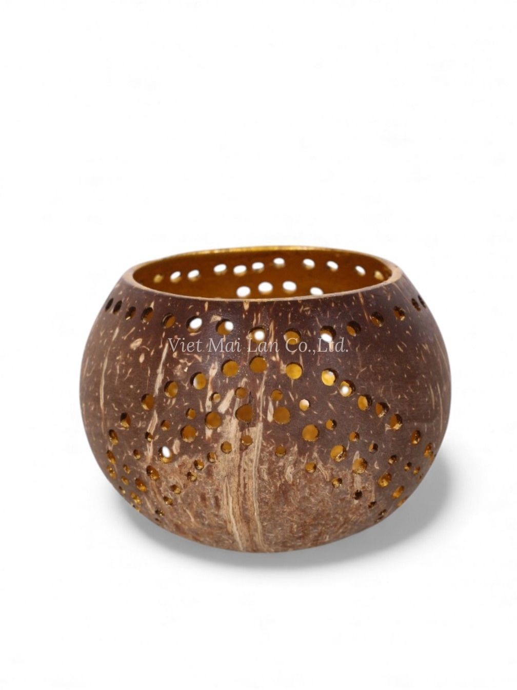 Handmade Natural Coconut Candle Holder (1)