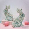 Handmade Shell Easter Bunny Figurine (2)