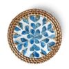 Handwoven Rattan Mother Of Pearl Placemat (2)