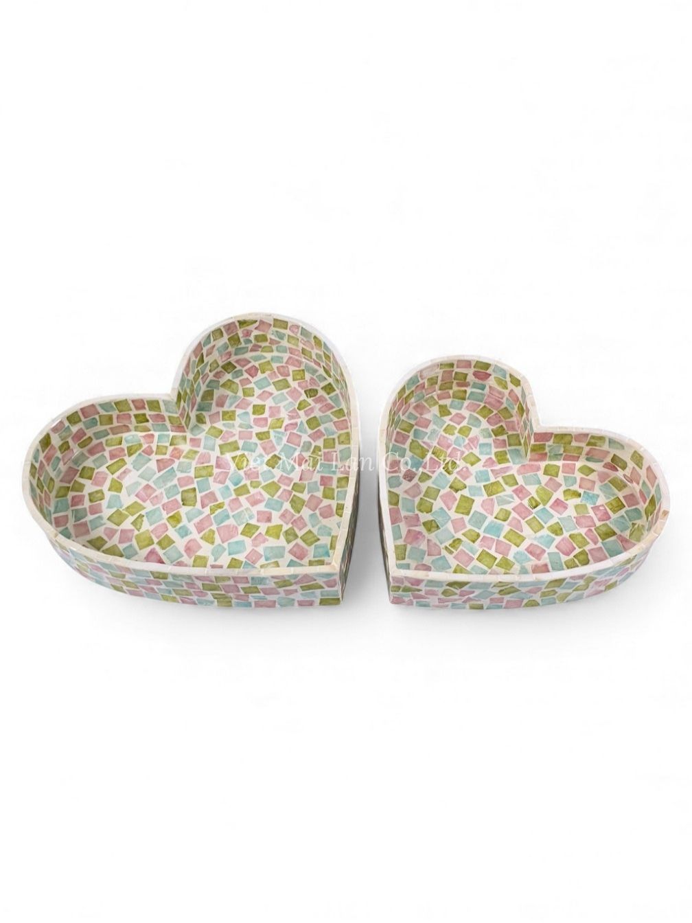 Heart Shape Mother Of Pearl Serving Tray (1)
