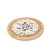 Home Dining Rattan Mother Of Pearl Placemat (2)