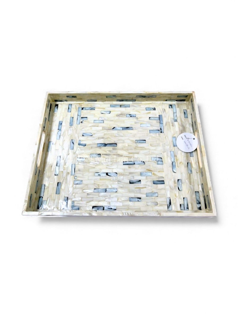 Iridescent Mother Of Pearl Serving Tray (2)