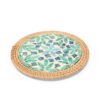 Kitchen Eco Friendly Rattan Mother Of Pearl Placemat (1)