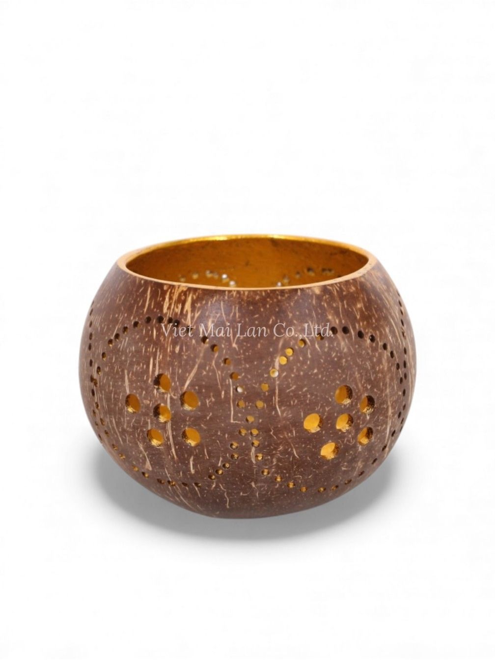 Lacquer Coconut Candle Holder (2)
