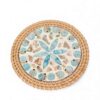 Light Rattan Border Mother Of Pearl Placemat (1)