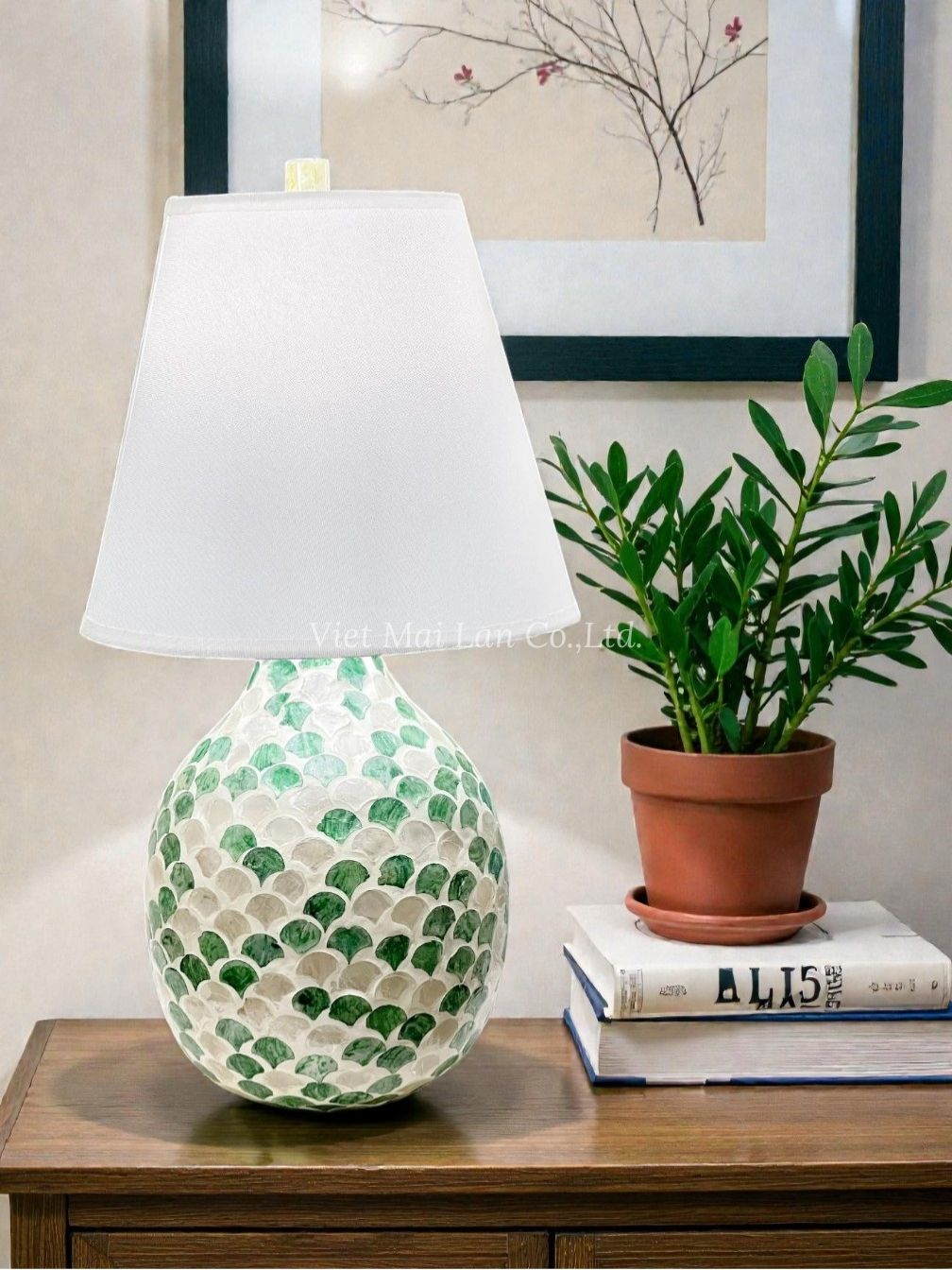 Modern Mop Shell Table Lamps (2)
