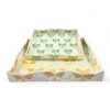 Mother Of Pearl Serving Tray With Bow Design (1)