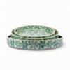 Mother Of Pearl Serving Tray With Flower Design (1)