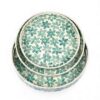 Mother Of Pearl Serving Tray With Flower Design (2)