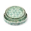 Mother Of Pearl Serving Tray With Flower Design (3)