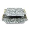 Mother Of Pearl Serving Tray With Metal Handles (3)