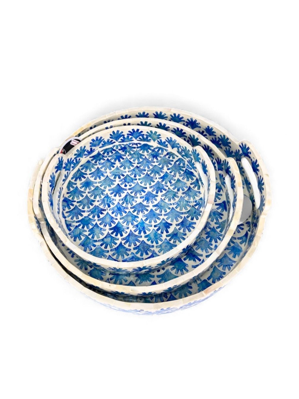 Mother Of Pearl Serving Tray With Side Handles (3)