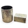 Mother Of Pearl Vase And Box Set (2)