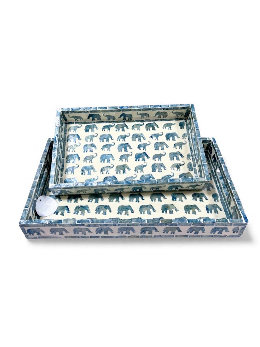 Natural Elephant Mother Of Pearl Serving Tray (1)