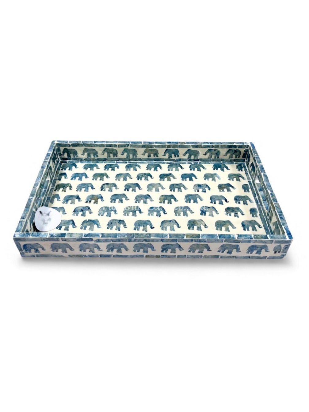 Natural Elephant Mother Of Pearl Serving Tray (3)